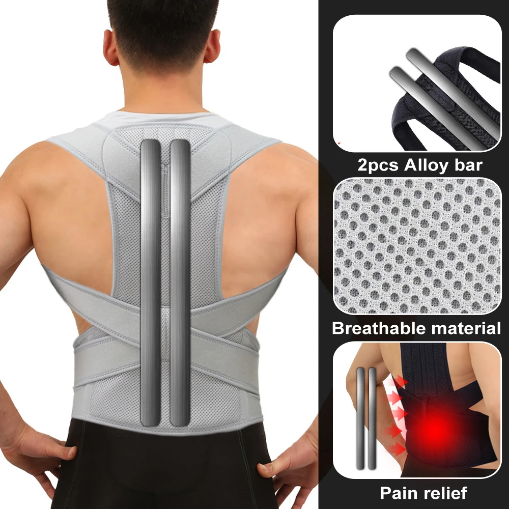 ใหม่ Upper Back Posture Corrector ท่าทาง Clavicle Support Corrector กลับตรงไหล่สายรัด Correctpor