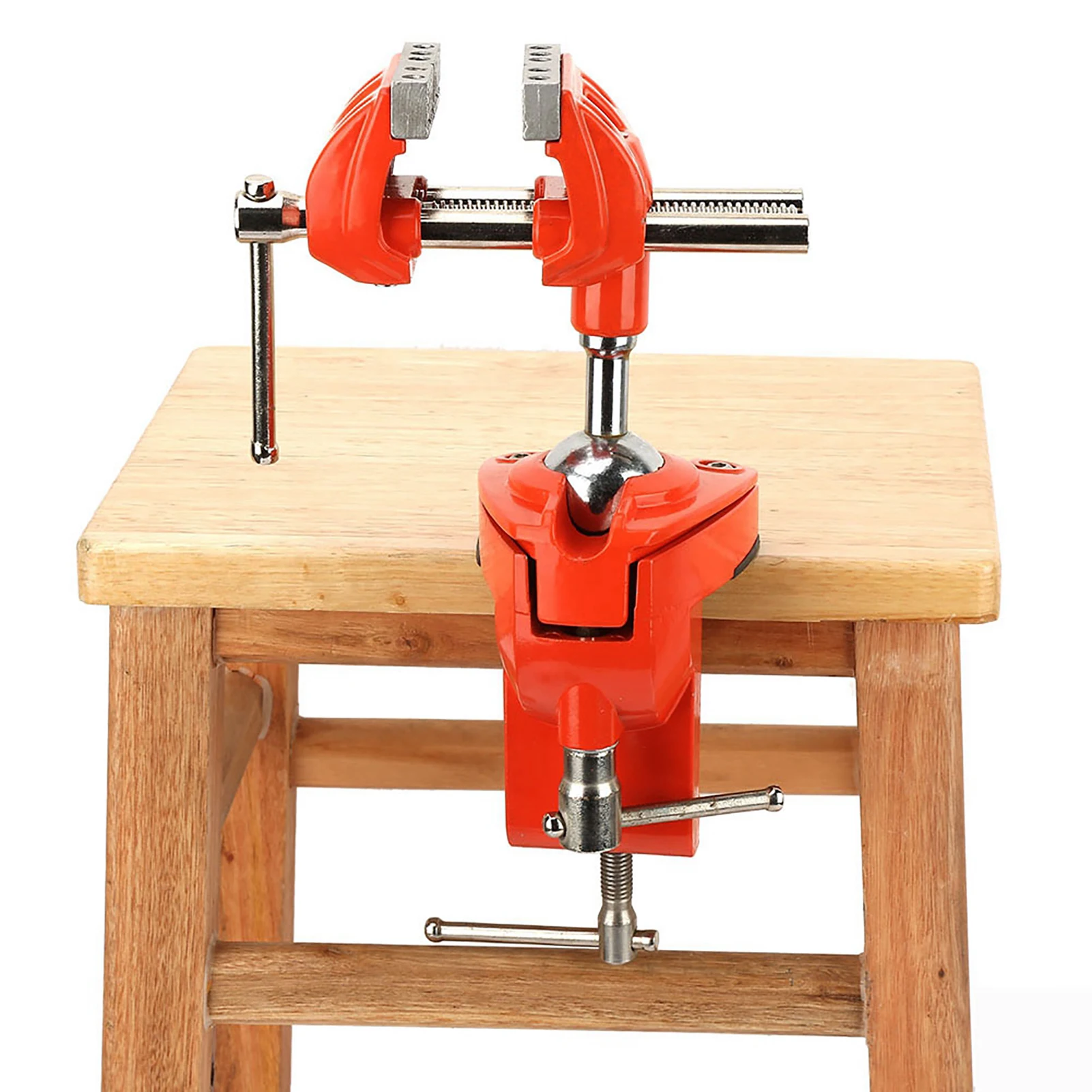 Mini 360° Rotating Clamp Vise Adjustable 70mm Jaw Width Vise Table Clamp for Workbench Woodwork Milling Vise