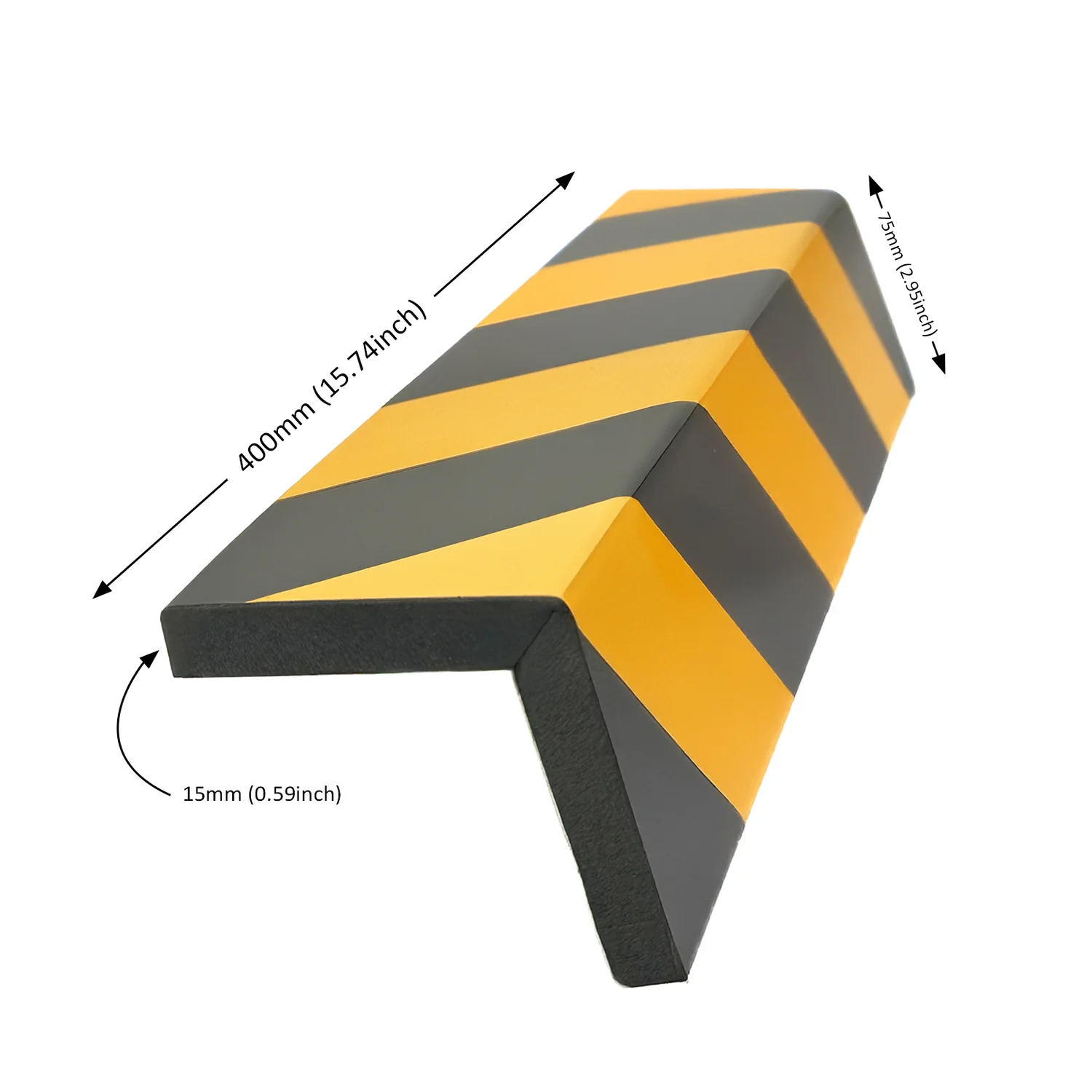 Nicoman Reflective Corner Guard, EVA Foam Reflective Wall Edge Corner Protector Car Garage Door Bumper Guard Pad