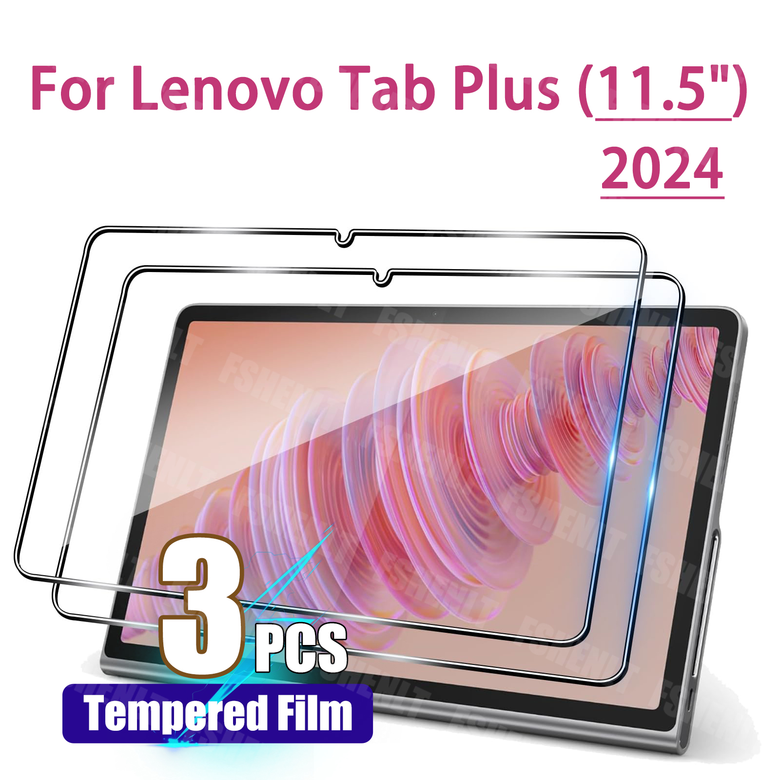 Защитная пленка для экрана Lenovo Tab Plus 11,5 дюйма, 2024, закаленное стекло HD, твердость 9H, защита от царапин, падения, высококачественная пленка для планшета