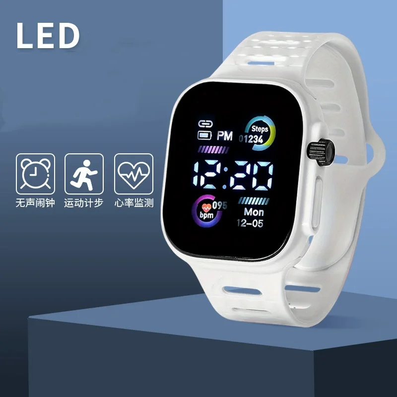 Wyświetlacz LED cyfrowe zegarki dla dzieci chłopcy dziewczęta Sport Luminous elektroniczny zegarek na rękę dla dzieci studenci zegar zegarki prezent Relojes