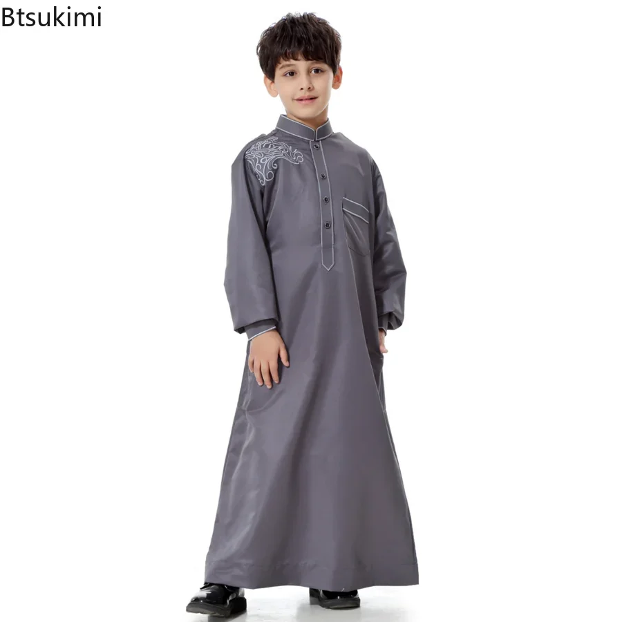 男の子と女の子のためのイスラム教徒のドレス,イスラムの服,アバヤ,ラマダン,解凍,ジュバ,ダッファ,アラブ,中東,2025