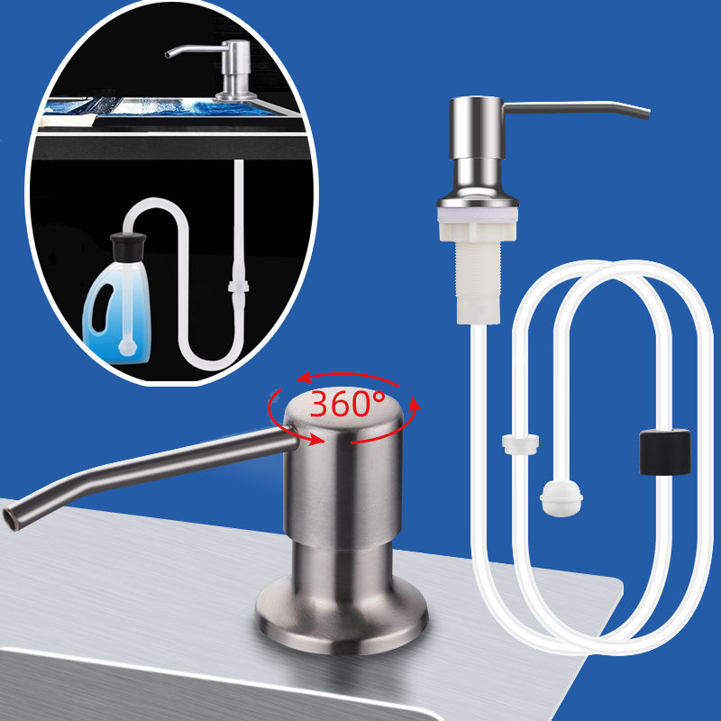 300ML Mờ Đen Bình Xà Bông Cho Bồn Rửa Chén Đổ Lại Từ Đầu Trên Đối Với Chất Lỏng Phòng Tắm Lưu Vực Xà Phòng bình Bơm