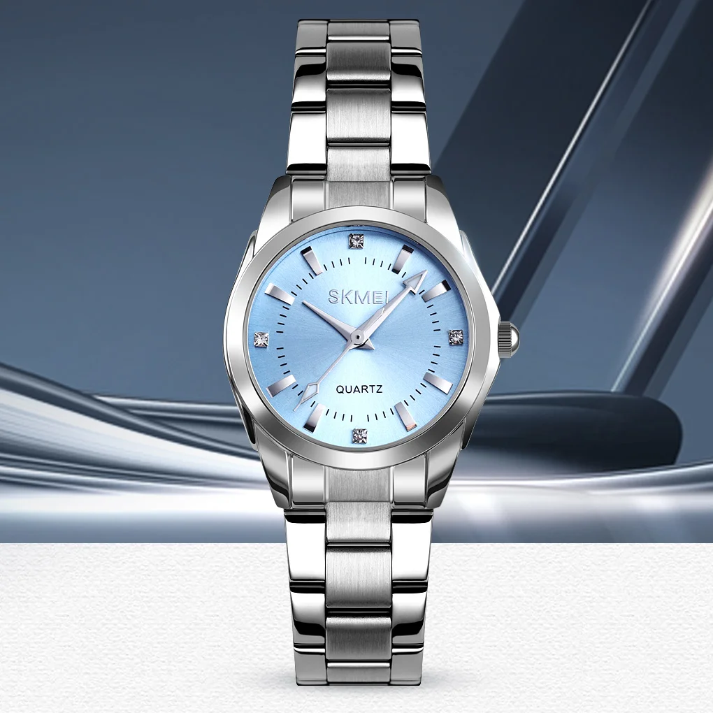 SKMEI1620 para mujer, reloj fino para mujer, reloj de cuarzo Simple a la moda para mujer, relojes de cuarzo de lujo con movimiento