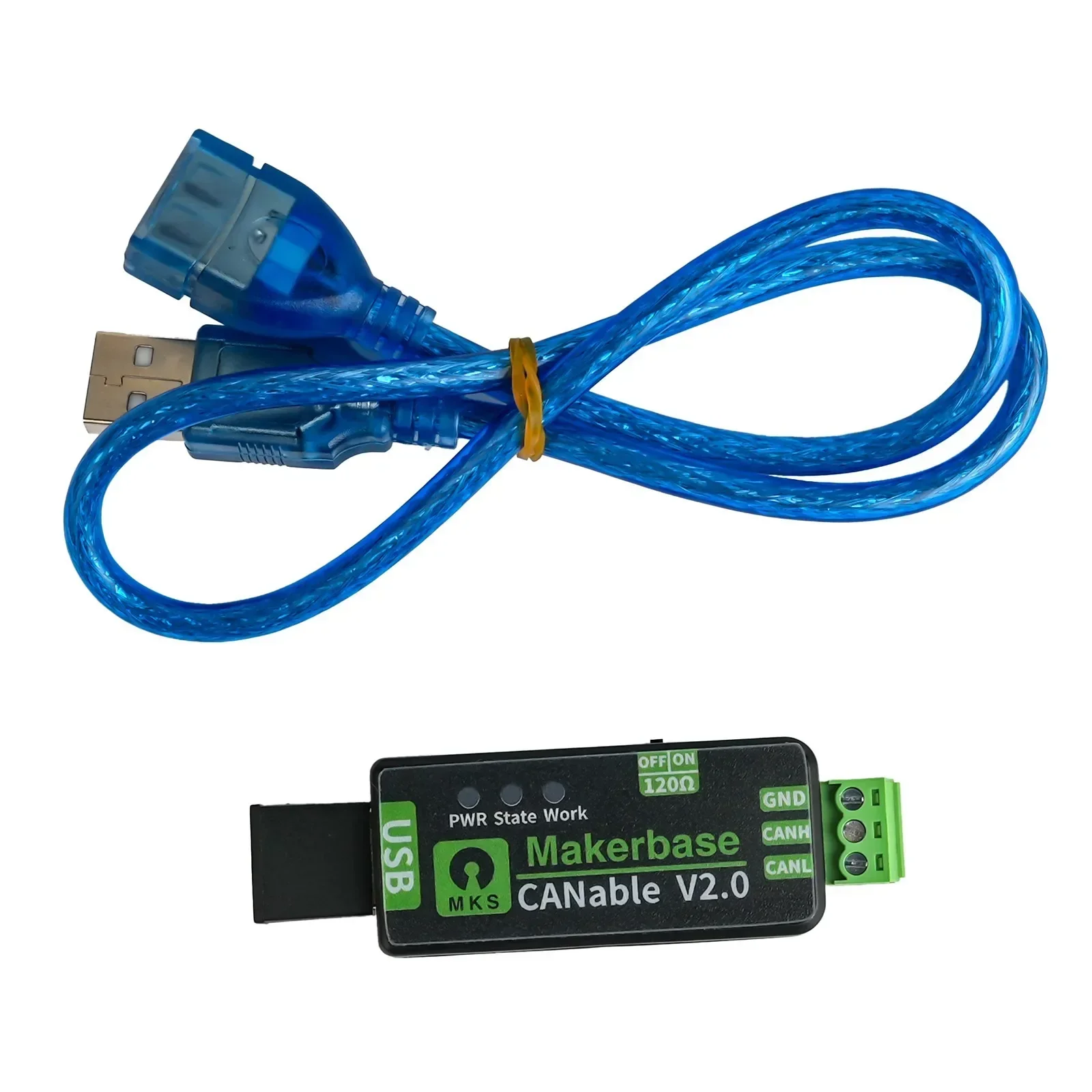 Neuer Makerbase CANable 2.0 USB-zu-CAN-Adapter-Analysator mit Gehäuse CANFD Slcan SocketCAN CANdleLight Klipper für Raspberry Pi