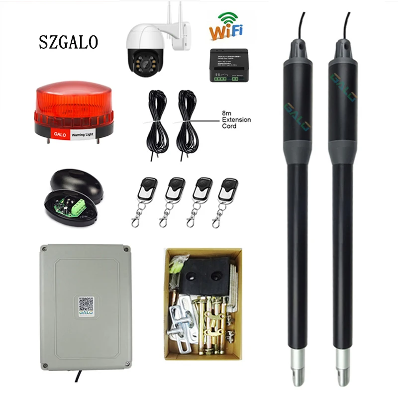 WiFi Điều Khiển AC220V Điện Tuyến Tính Thiết Bị Truyền Động 300kgs Động Cơ Động Cơ Hệ Thống Tự Động Xoay Cổng Dụng Cụ Mở Kép Dày Tay Bộ