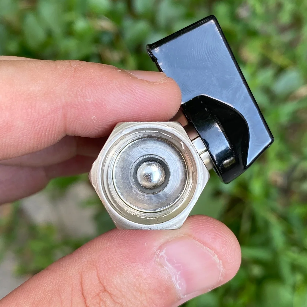 Mini valvola a sfera con maniglia con valvola a sfera con filettatura maschio-femmina BSP 1/4, 3/8, 1/2 per valvola di intercettazione acqua gasolio compressore d'aria