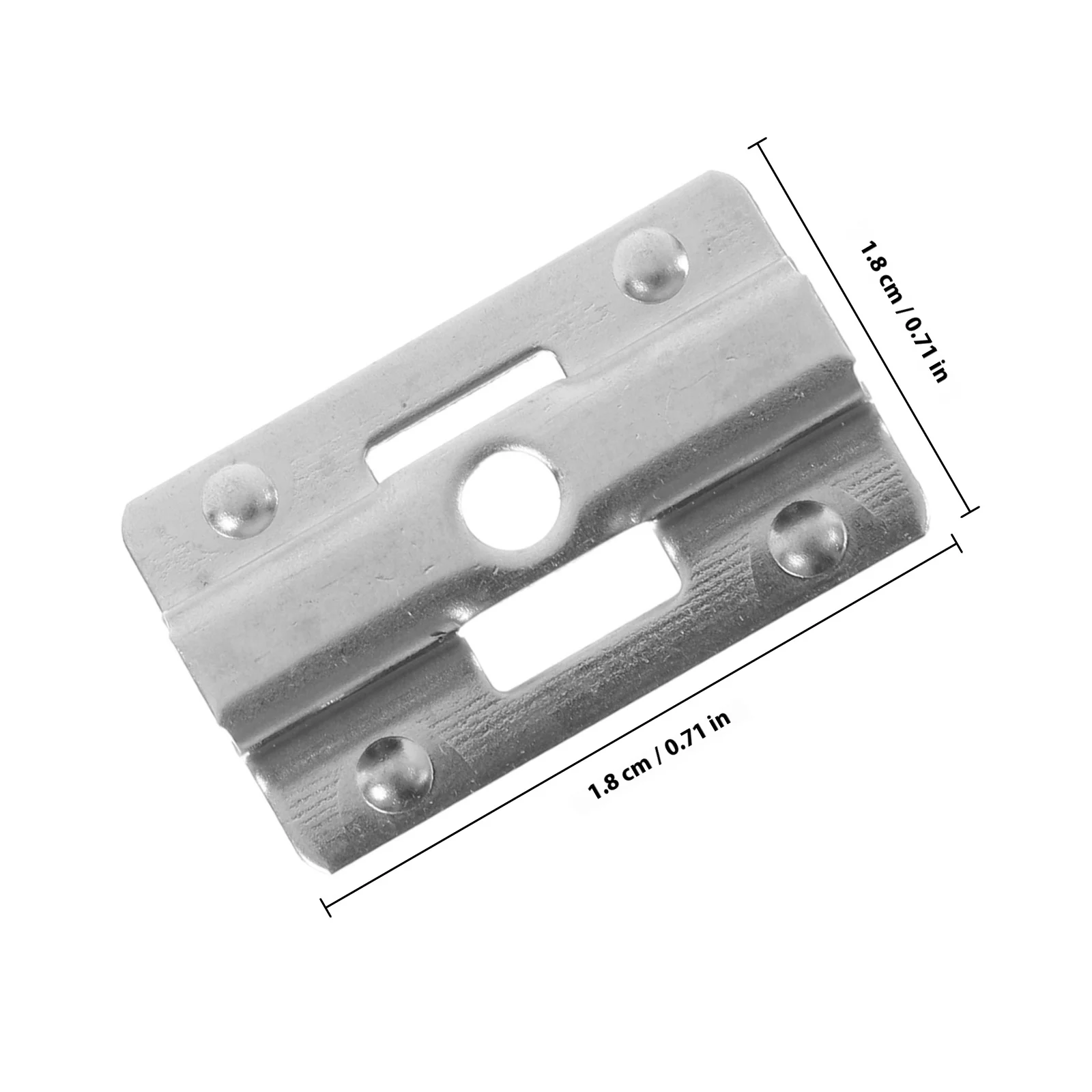Conector de soporte resistente de acero inoxidable en forma de U, instalación segura de suelos de plástico y madera para exteriores, 100 Uds.