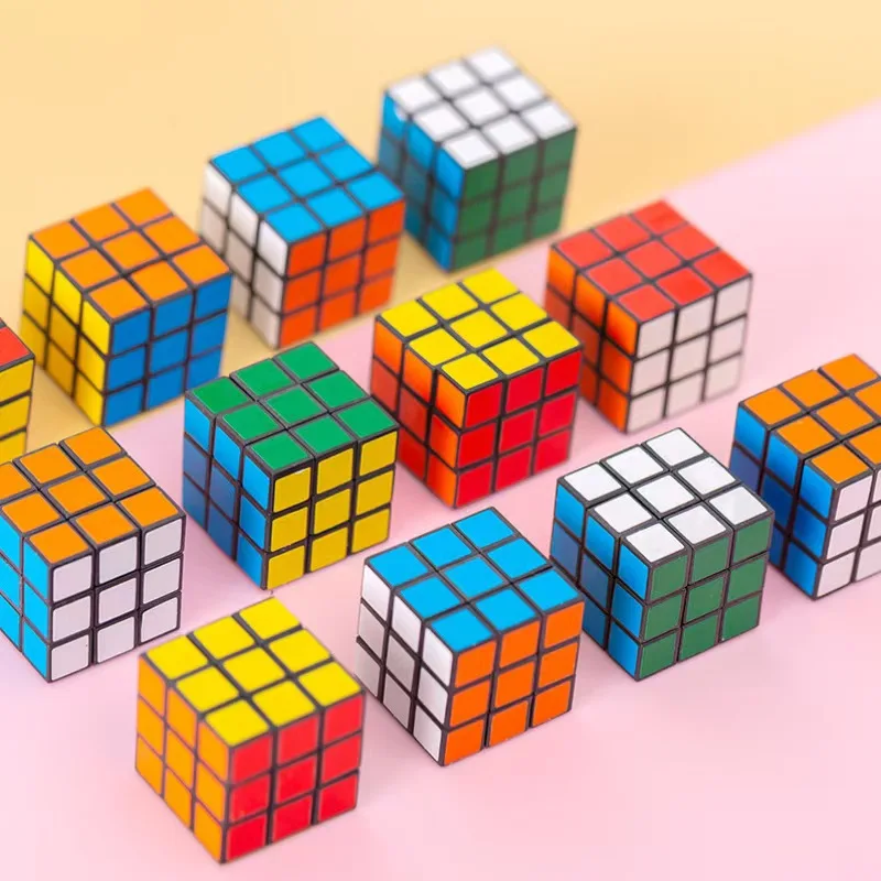 12 Pz 3 cm Mini Cubo Magico Per Bambini Giocattoli Educativi Scuola Materna Premio Per Bambini Festa Di Compleanno Bomboniere Goodie Bag Pinata Riempitivi