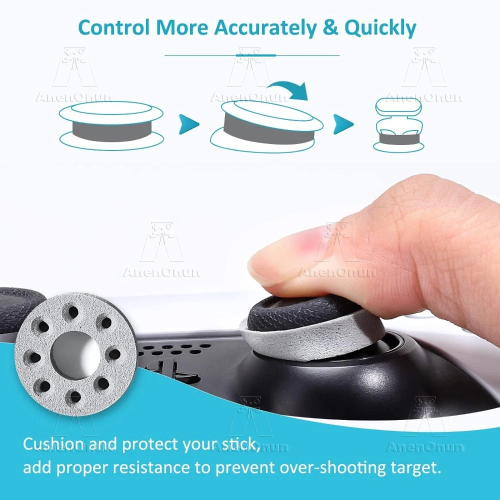18PCS Controller Precision Rings Gamepad 3D Analog Stick Enhancement Aim Assist Motion Control Anti-Wear Anti-Drift Buffer Ring