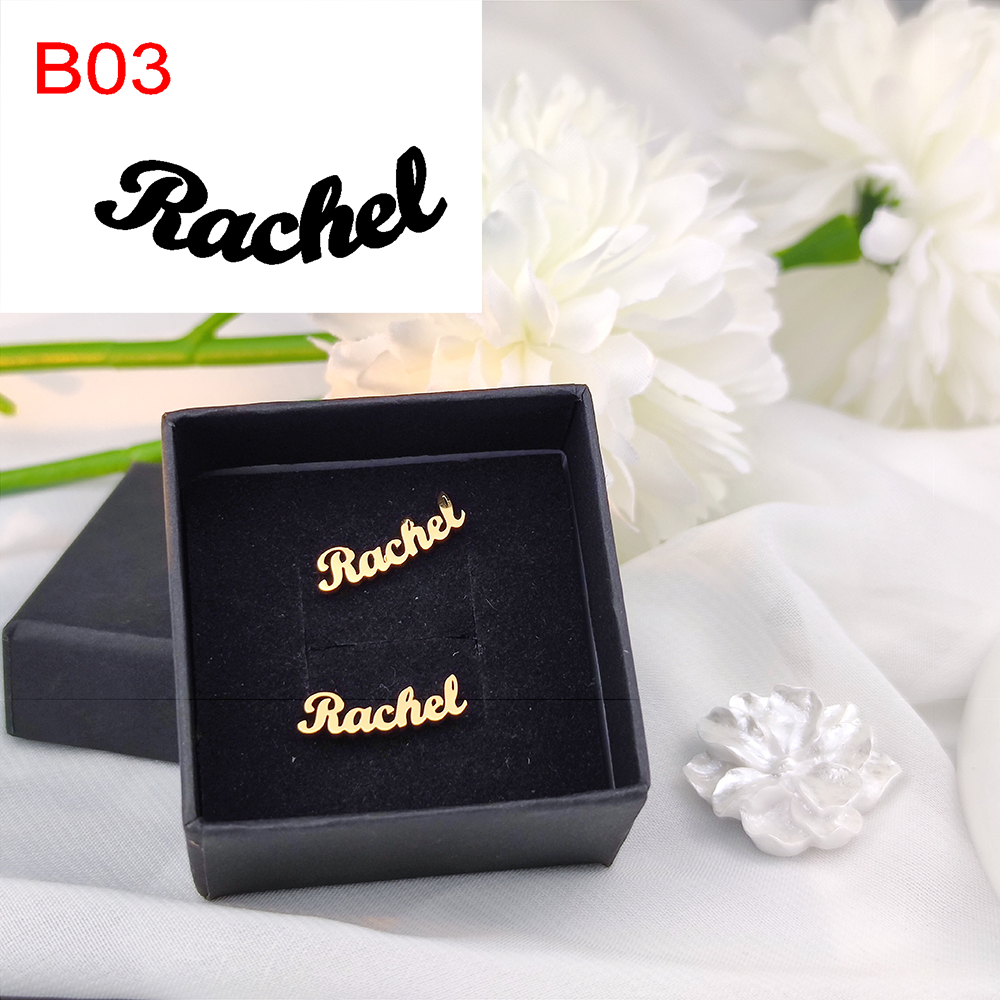 Customized Name Earrings for Personalized Daily Wear, Handmade Minimalist Jewelry, Perfect Gift for Mothers and Ladies