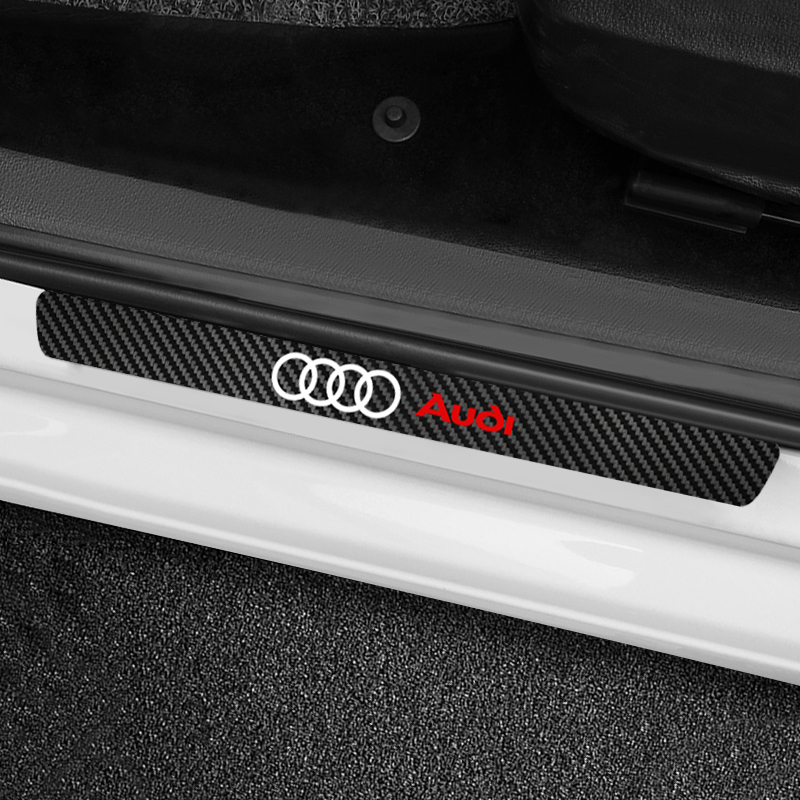 Car Sticker Door Handle Protective Film with Car Door Sill Protector Sticker For Audi A3 A4 A5 A6 A7 A8 S3 S4 Q2 Q3 Q5 Q7