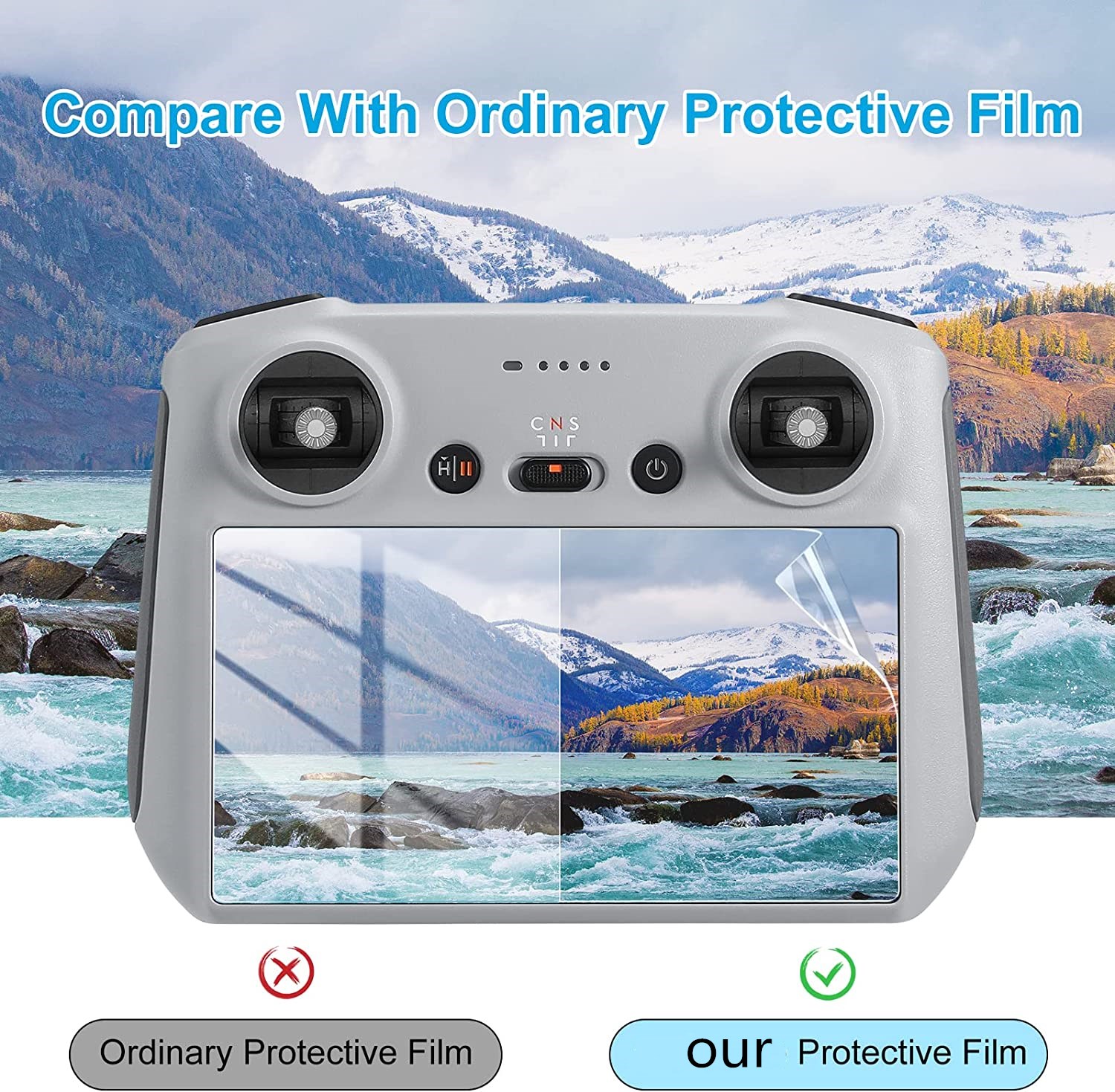 Film de protection pour DJI Mini 3 Pro HD, protecteur d'écran en verre, dureté anti-rayures, accessoires pour télécommande RC