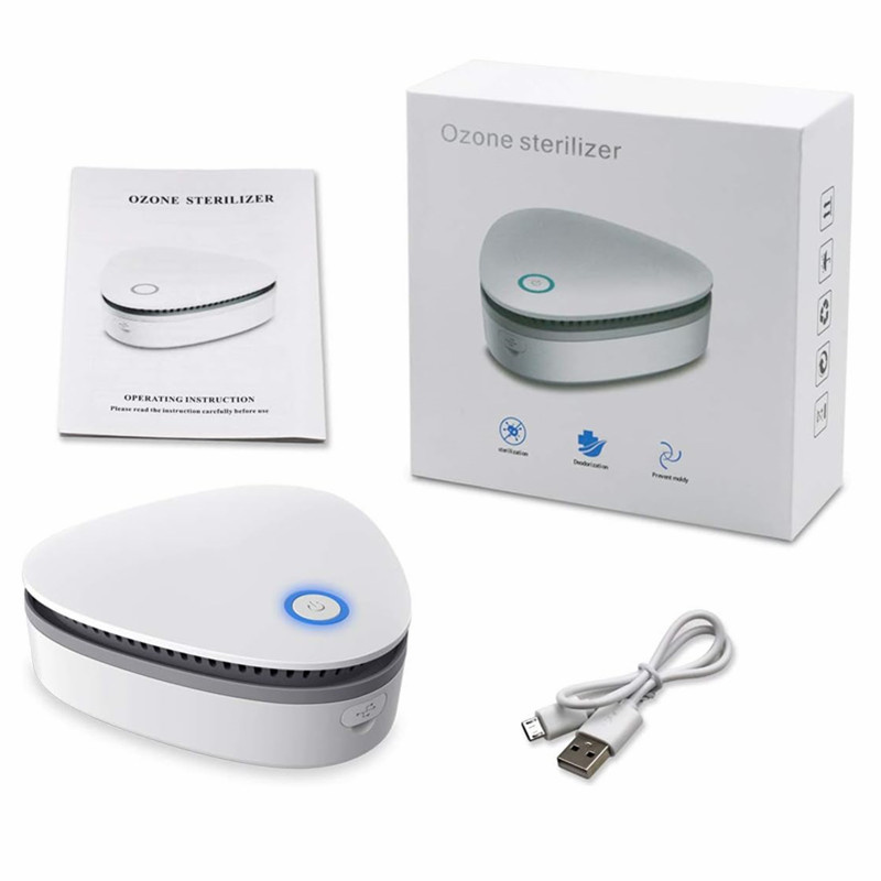 Portable Ozone Generator Sterilizer Air Purifier Ozon Electric Refrigerator Deodorizer for Fridge Car Pet Toilet Closet