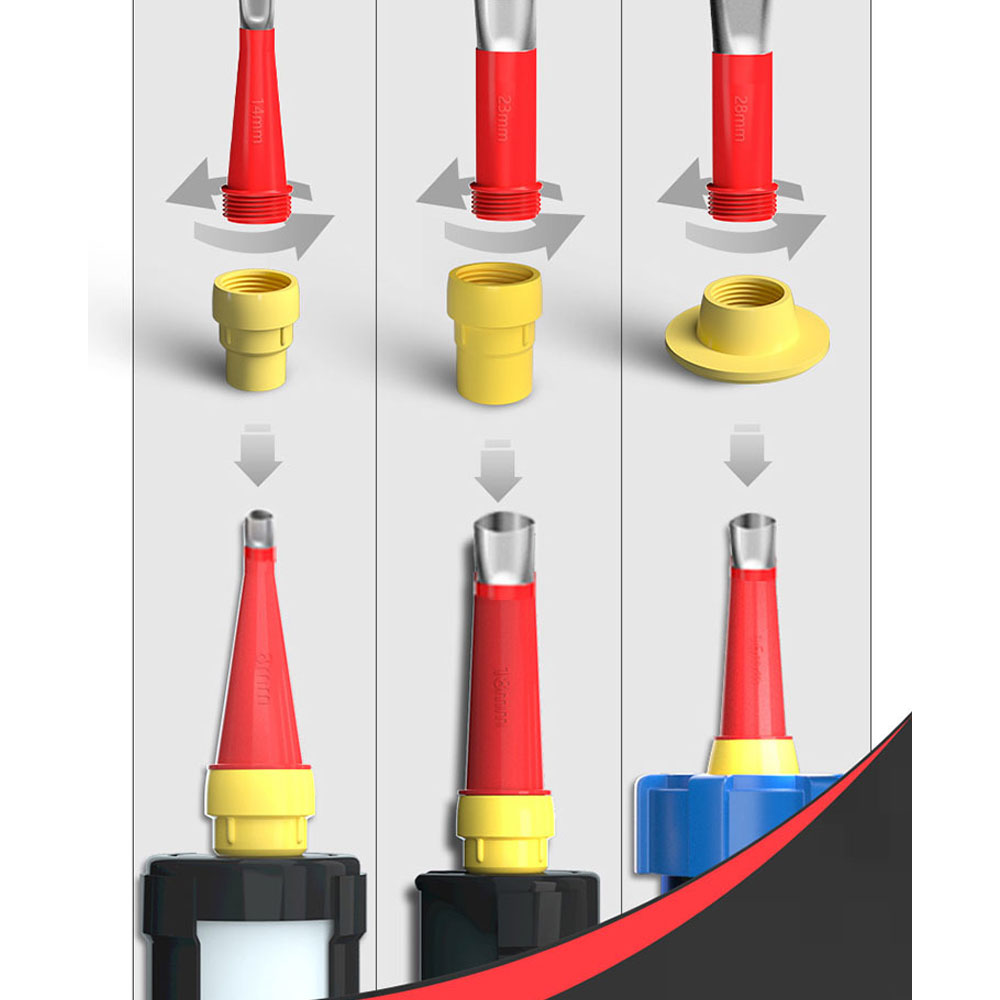 22 Pcs Stainless Steel Caulk Nozzle Applicator with Base Caulking Finisher Sealant Finishing Tool For Kitchen Bathroom