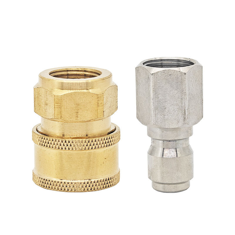 Pressure Washer Connector Coupling Quick Release Adapter 1/4" Male Fitting Connection Car Washing Garden Joints