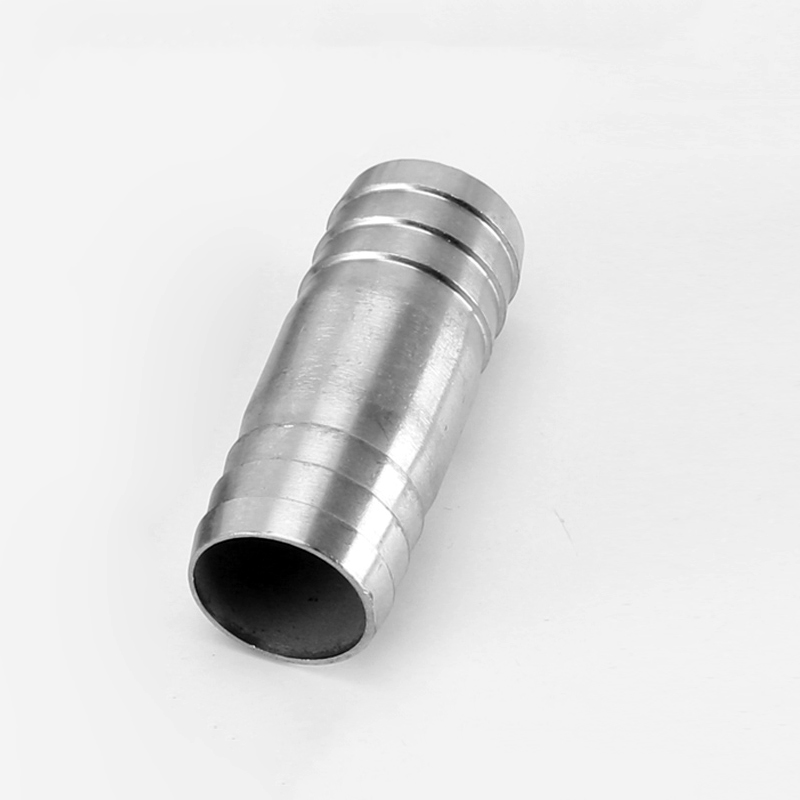 Conector de acero inoxidable 304 de doble púas OD 6, 8, 10-41mm, conector de instalación de tubería recta igual de 2 vías, junta de Pagoda, púa para manguera