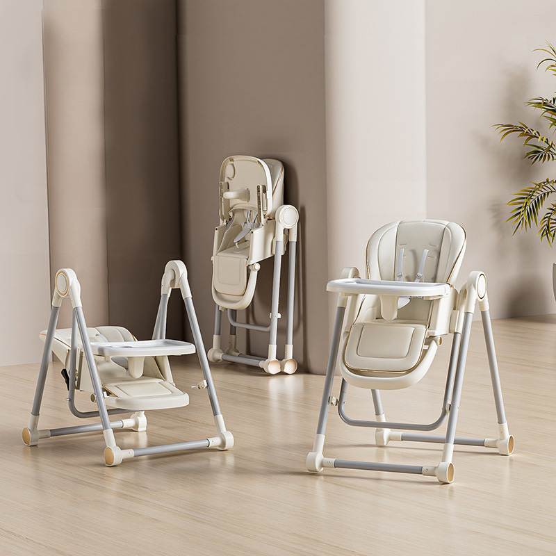 Silla alta multifuncional personalizada de alta calidad para niños y bebés, silla de comedor para comer y comer