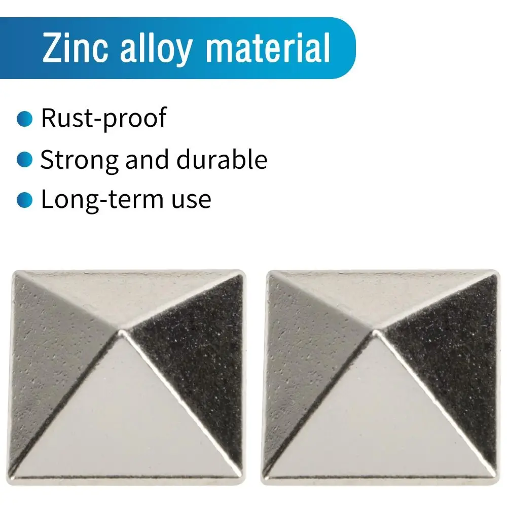10 ชิ้นโลหะผสมสังกะสีสโนว์บอร์ด Stomp Pads แบบพกพาพีระมิด Studs สโนว์บอร์ด Grip Stomp Pad Anti - Slip ให้ Extra Grip
