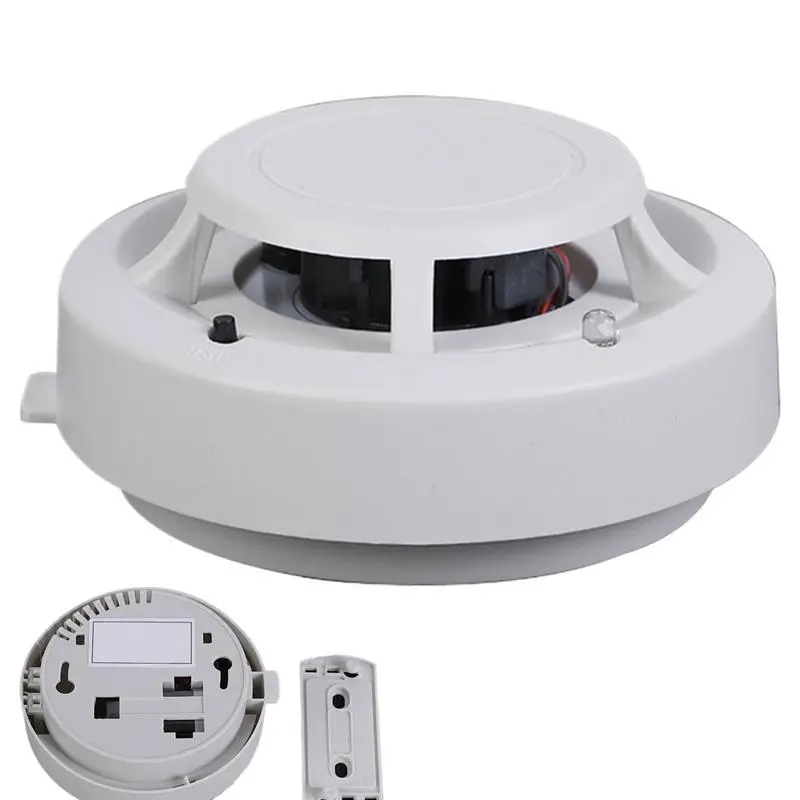 Sensor Detector de incendios, detectores de incendios pequeños para el hogar, alarma de cocina interconectada inalámbrica, alarma de incendio de seguridad con pilas