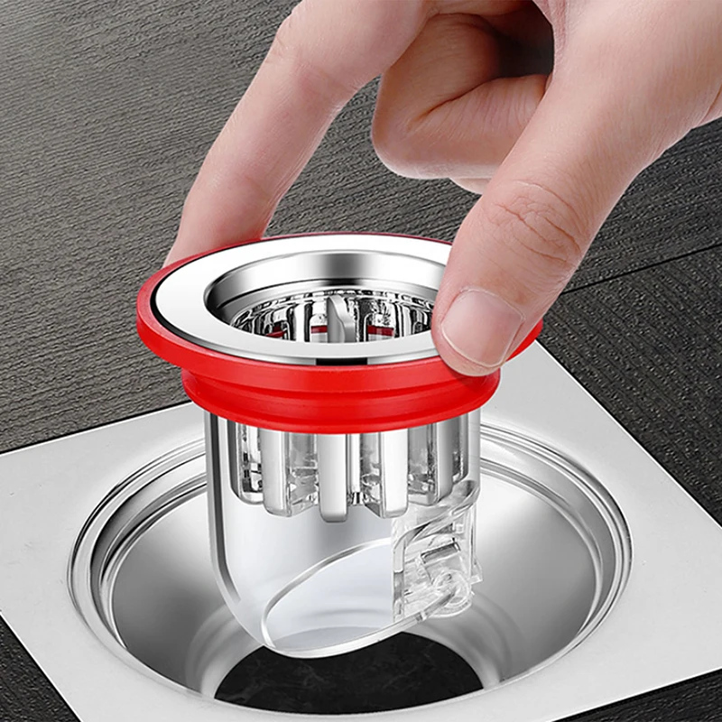 1pc cozinha banheiro esgoto à prova de odor dreno de chão núcleo silicone chuveiro dreno de chão plug à prova de insetos hairpin plug