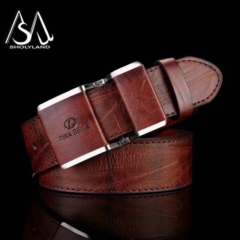Venda quente nova moda magro ajuste masculino fivela suave clássico negócios casual cinto elegante simples e versátil cinto masculino