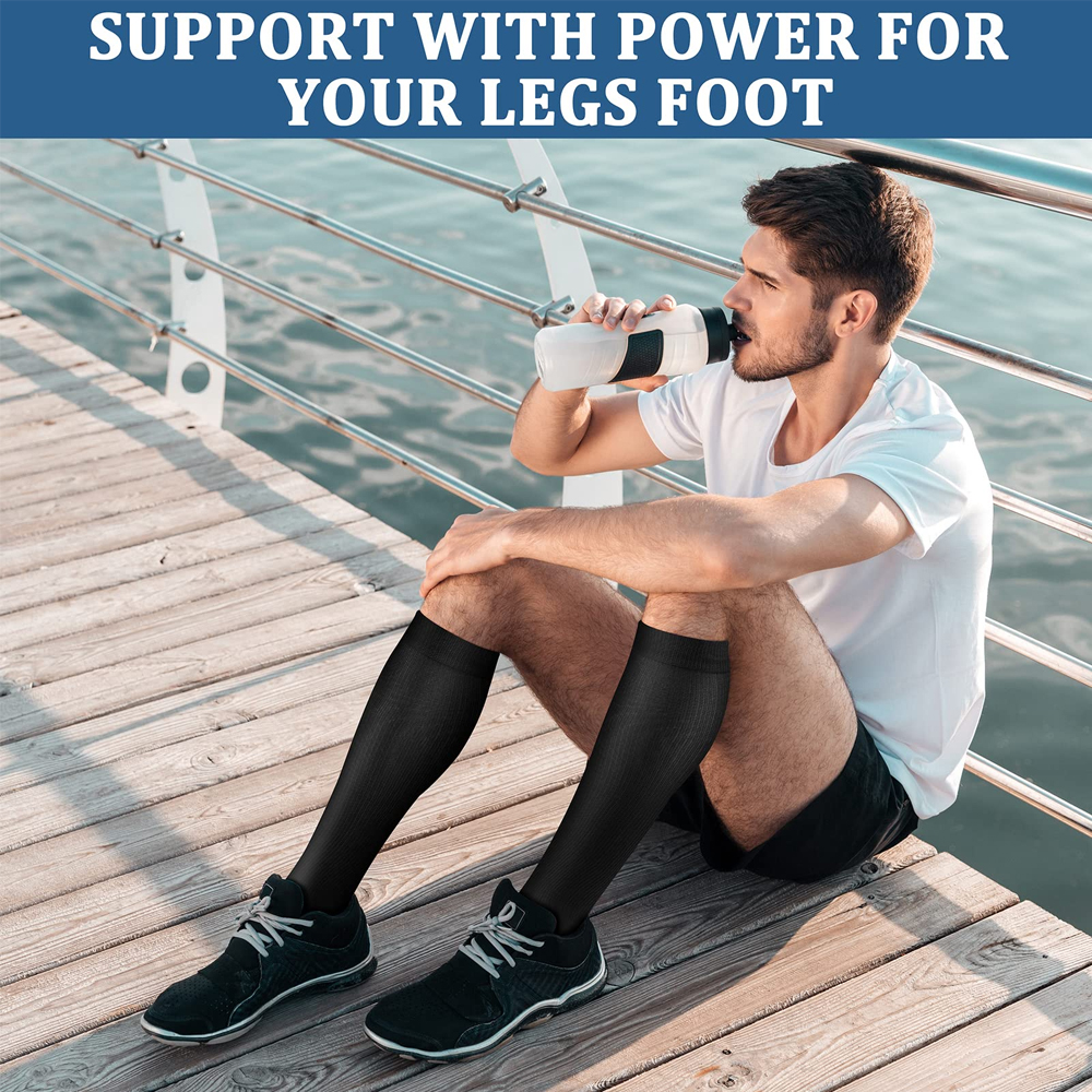 1 Paar Sport Kupfer Kompression socken für Frauen und Männer, Zirkulation 15-20 mmhg ist die beste Unterstützung für den ganzen Tag tragen Laufs ch wester