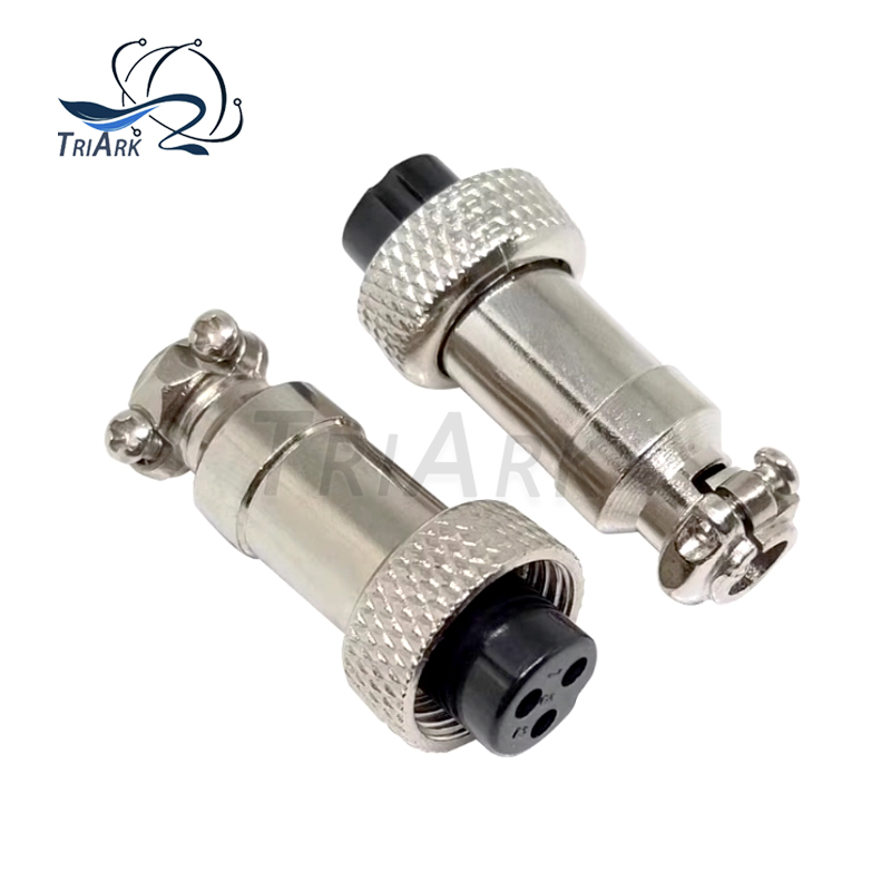 GX12 Aviation Circular Connector GX12-2Pin 3pin 4pin 5pin 6pin 7pin Male Female 12MM M12 Fixed Rear Nut Plug Socket