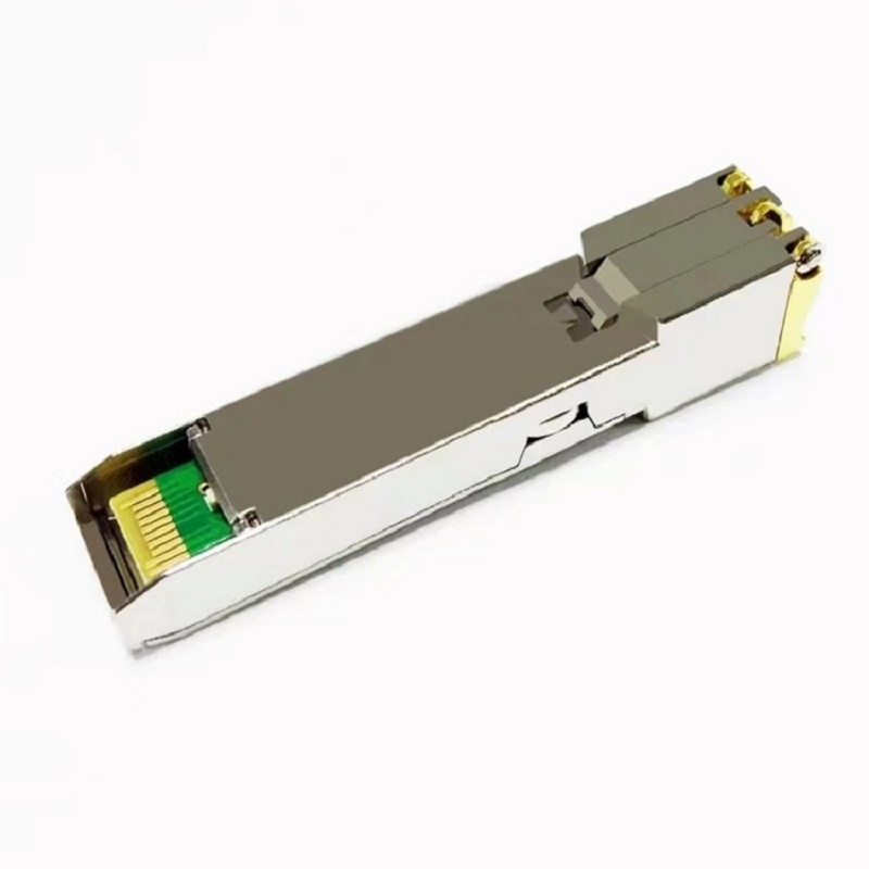 Módulo de fibra sfp porta ethernet módulo rj45 1000base-t switch conector cobre compatível com cisco/mikrotik gigabit ethernet