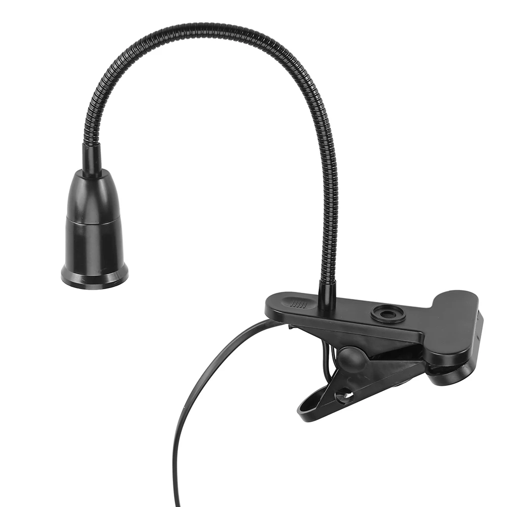 Base de lámpara con abrazadera E27 de 1,7 m, enchufe europeo, soporte de enchufe LED colgante con cable de interruptor, accesorio de iluminación interior