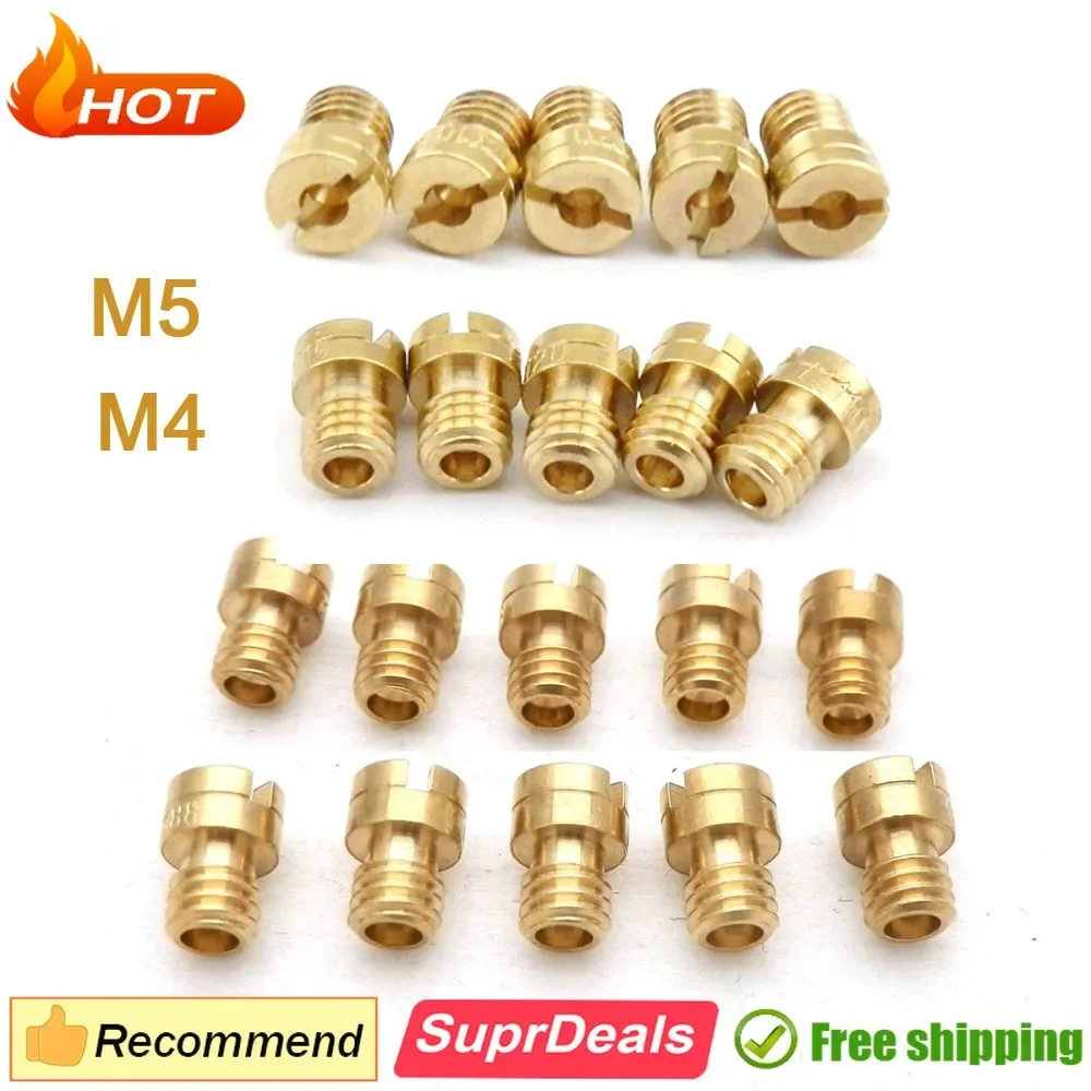 Gói 10 Miếng 4Mm 5Mm Chính Phản Lực M4 M5 Cho GY6 50cc 139QMB PZ19 Keihin OKO KOSO PWK Mikuni Của Keihin Bộ Chế Hòa Khí
