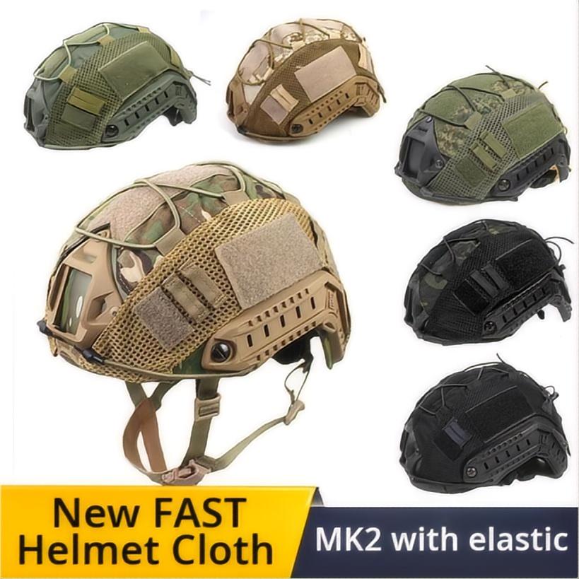Capa rápida do capacete tático com corda elástica, camuflagem CP, Nylon 1000D, Acessórios de caça militar