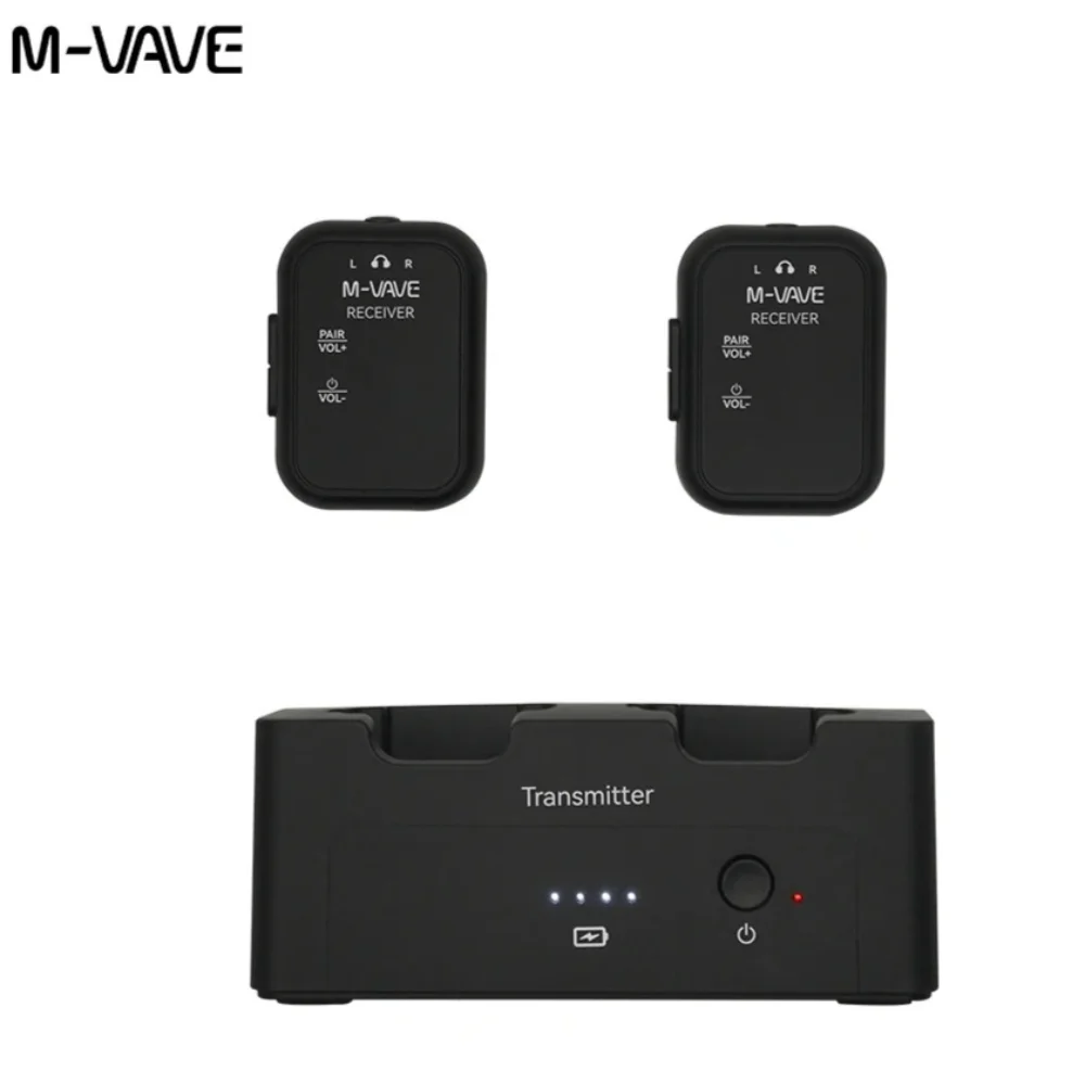 M-VAVE WP-12 2,4G беспроводные наушники монитор аудиосистема передача стерео моно рекордер перезаряжаемый передатчик приемник