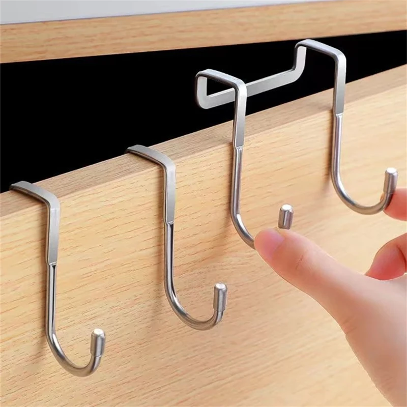 Hình Chữ S 304 Cửa Tủ Thép Không Gỉ Đa Năng Móc Khăn Móc Treo Mũ Đựng Quần Áo Bảo Quản Giá Treo Đồ Nhà Bếp phòng Tắm