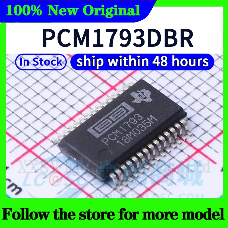 PCM1793  PCM2704C  PCM5100A  PCM5101A  PCM5102A  PCM1794A  PCM3002E  PCM2900E  PCM2900C  PCM1796DBR  In stock 48 hours ship