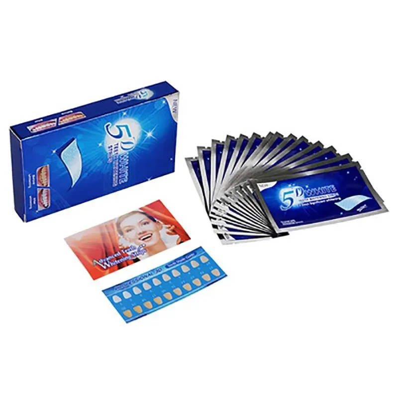 Pasta de dente dental branca brilhante, dentes verdes, pasta de dente neutra, 7 sacos, 14 pcs, 5D