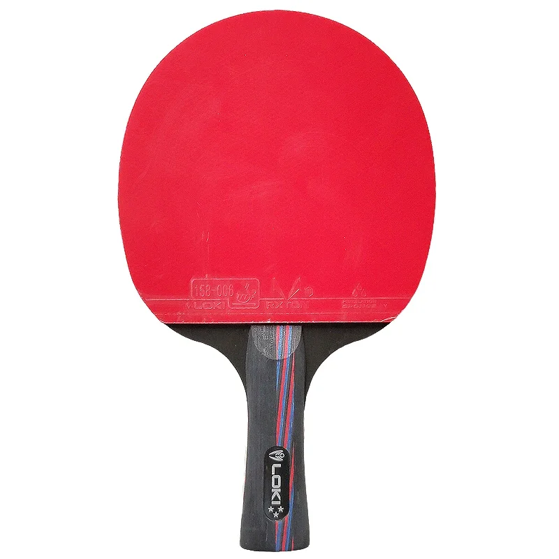 Raqueta de Ping Pong Loki X3, raqueta de tenis de mesa con espinillas y goma ITTF, 5 hojas de madera, esponja elástica y cubierta dura