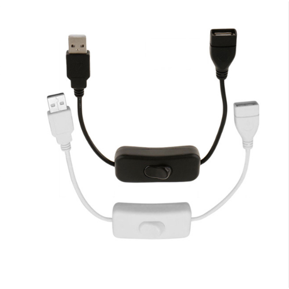 Cable USB de 28CM con interruptor, Cable de encendido/apagado, palanca de extensión para lámpara USB, ventilador, línea de fuente de alimentación, adaptador duradero, gran oferta, nuevo