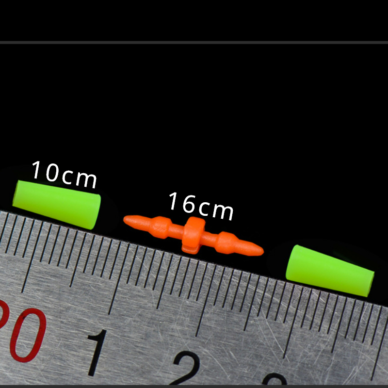 Bobber-Bouchons de flotteur de pêche, accessoires de pêche, bar anti-vent, clip de pêche en mer, jaune et orange, 10 à 200 pièces