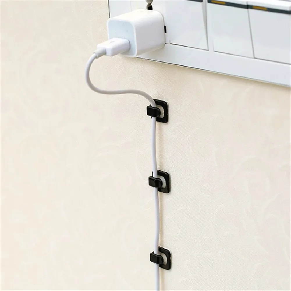 USB 정리함 케이블, 데스크 케이블 거치대, 자체 접착 케이블 클립 코드, 거치대 케이블 와인더 와이어 클립, 사무실 액세서리, 18 개