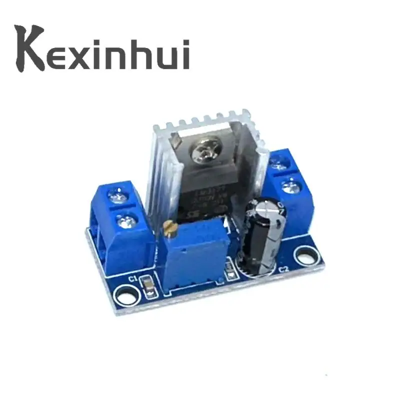 Convertidor de DC-DC LM317, módulo de placa de circuito reductor, regulador lineal LM317, fuente de alimentación de regulador de voltaje ajustable