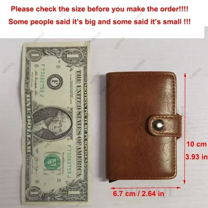 Rfid เยี่ยมชมผู้ถือบัตรเครดิตหรูหรากระเป๋าสตางค์สมาร์ทขนาดเล็กโลหะธุรกิจผู้ถือบัตรผู้หญิง Minimalist Walet สําหรับชาย