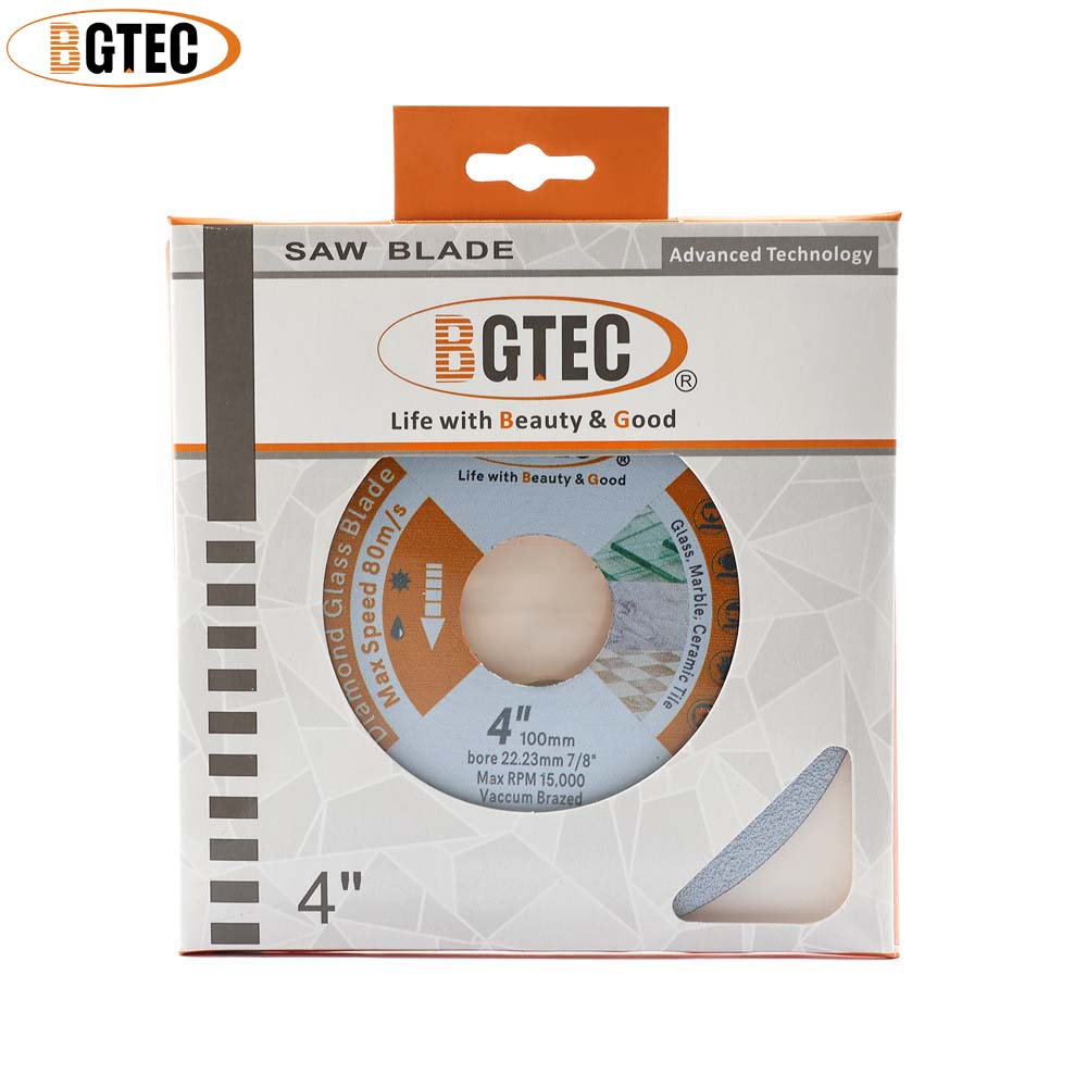 BGTEC 1 PC ตัดเพชรแผ่นใบเลื่อย Dia75/100/115/125 มม.เครื่องบดมุมกระเบื้องแผ่น 3/4/4.5/5 นิ้วแห้งบดคริสตัล