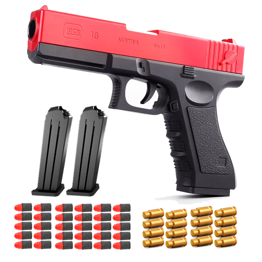 G17 мягкая пуля, игрушечный пистолет, выброс ракушки, уличный пенопластовый дартс, пистолет Desert Eagle, страйкбольный пистолет с глушителем для детей и взрослых