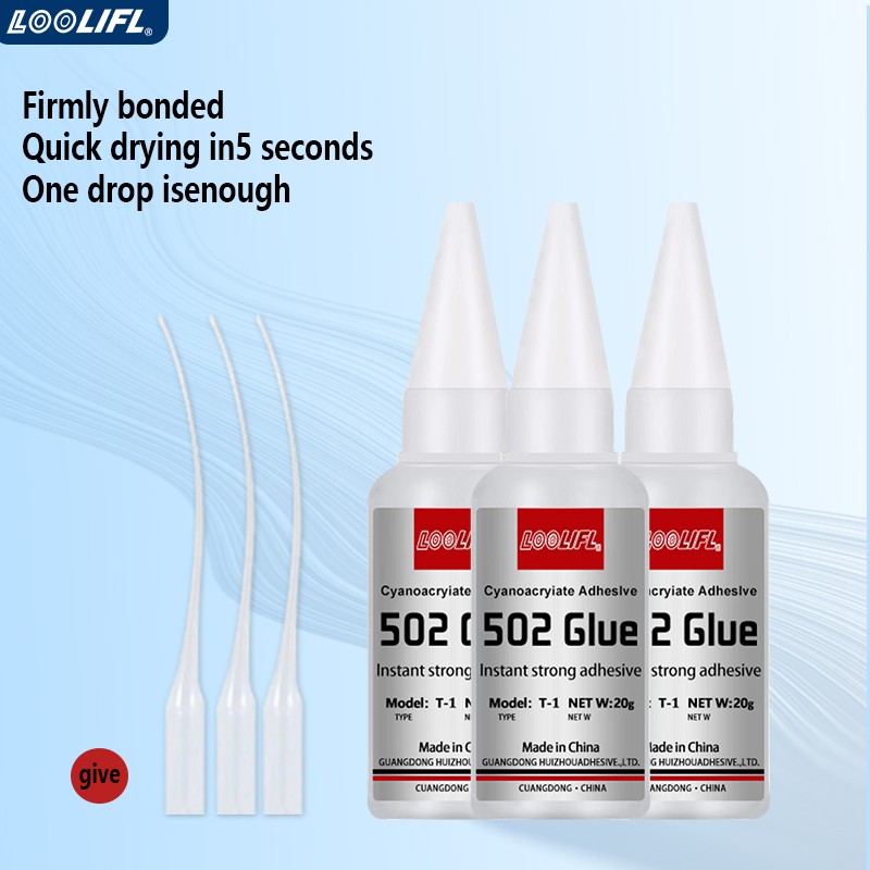 20g 502 Transparent Adhesive (1-3-Piece Set) - Strong Bond for Wood, Rubber, Leather, Plastic, Metal & DIY Crafts