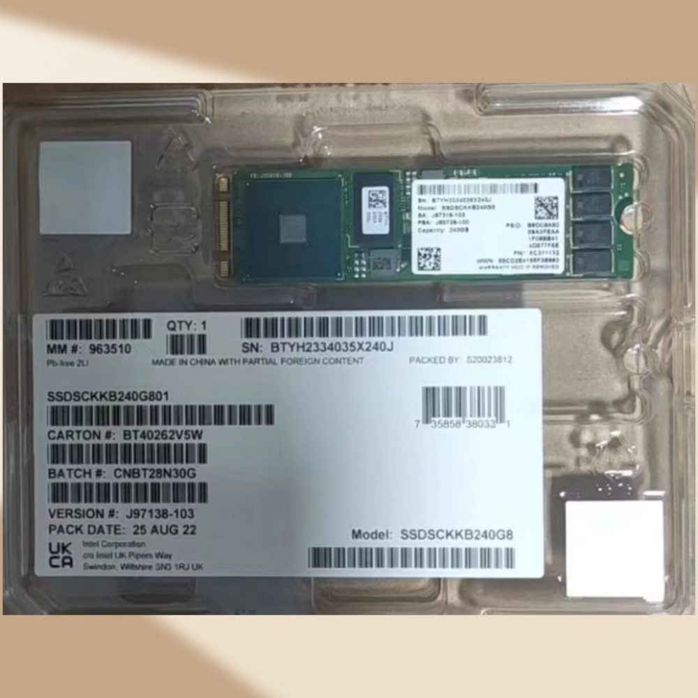 Unidad de estado sólido empresarial con protocolo S4510 240G 480G M.2 2280 SATA NGFF adecuada para computadoras Intel