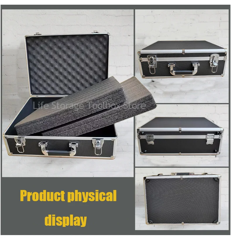 Aluminum Case Tool Box Safety Instrument Hard Case Box Toolbox For Mechanics Hardware Tool Box Organizer Large Pelican Hard Case