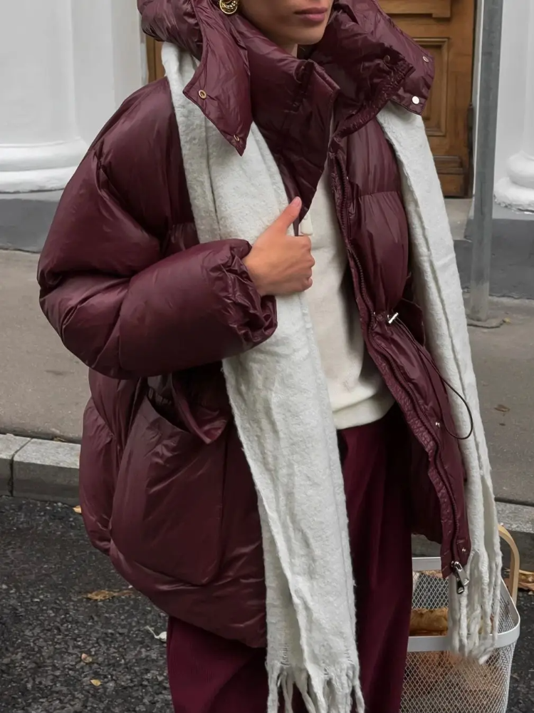 ฤดูหนาว WARM Hooded Thicken แจ็คเก็ตผ้าฝ้ายผู้หญิงกระเป๋าสตางค์ Quilted Zipper Coats 2025 แฟชั่นใหม่ Casual Street ...