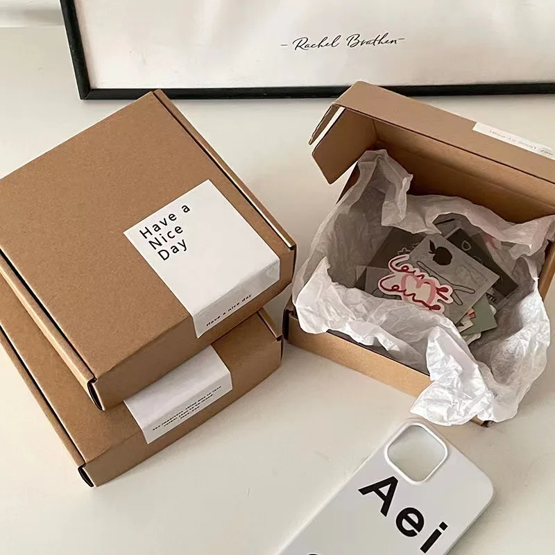 5 Stück braune Wellpappe Versand kartons Geschenk verpackung Pappkartons Flugzeug boxen Express Transport paket