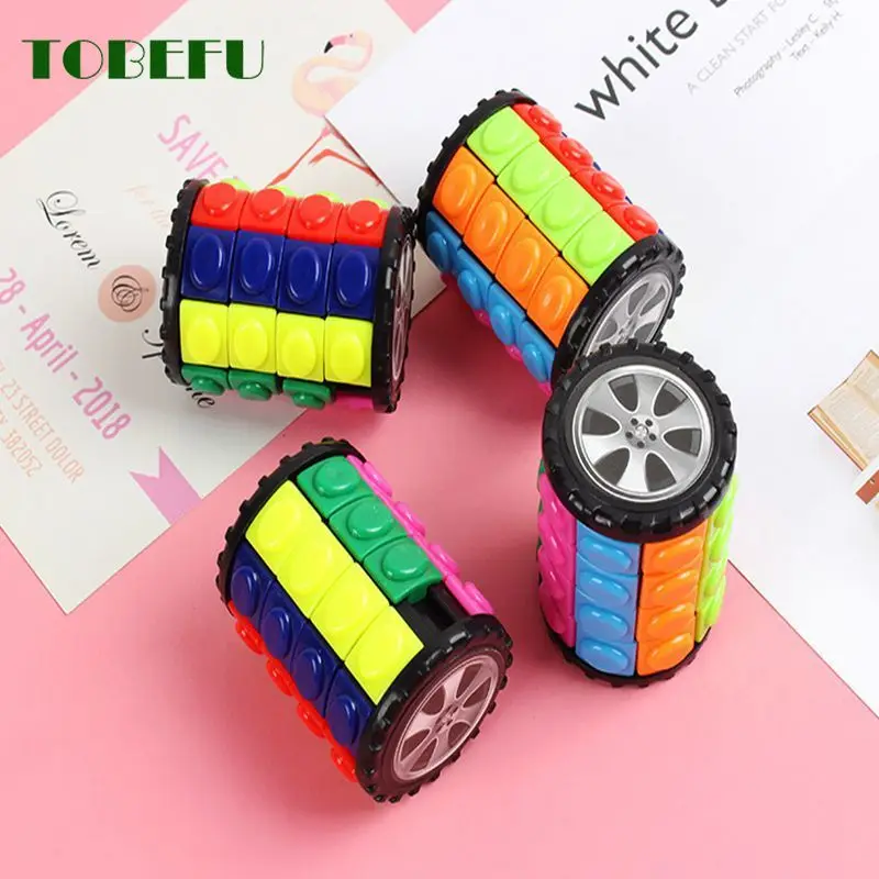 TOBEFU 3D Magic Corn Cube Tower ปริศนาความเร็ว Cube ล้อหมุนเกม Cubos ทรงกระบอกของเล่นเด็กของขวัญเพื่อการศึกษา